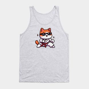 Karate cat Tank Top